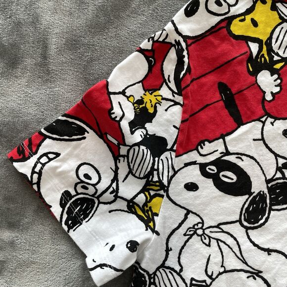 Zara x Peanuts Tshirt Mini Dress Cotton Short Sleeve Snoopy Womens Large - Picture 5 of 11
